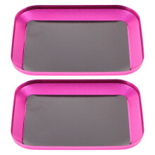 2pcs Magnetic Screw Tray Aluminum Alloy Organizer for Model Aircraft