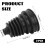 2Pcs CV Boot Universal Elastic Silicone Car Boot with Clamps, Flexible Wear Resistant for Ball Joint CV Joint Replacement 4