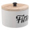 Round Wooden Laundry Beads Storage Container with Lid Organizer 1
