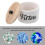 Round Wooden Laundry Beads Storage Container with Lid Organizer 9