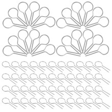200pcs R-Shaped Nichrome Hanging Hooks for DIY Pendant Craft