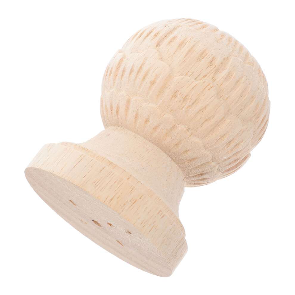 Wooden Staircase Finial Ends Pineapple Newel Post Caps Diy Spindles 3191150065586
