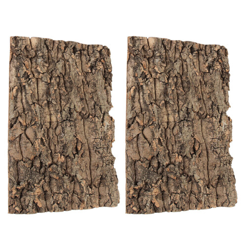 2pcs Reptile Bark for Lizard Climbing & Hiding