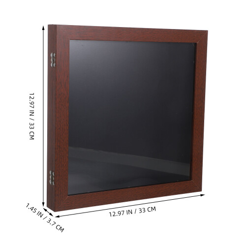 Shadow Box Frame 12.97x12.97x1.45in Shatter-Resistant Glass 1