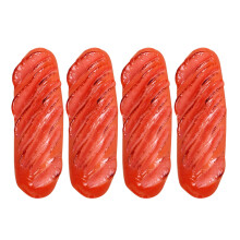 4pcs Artificial Hot Dog Sausage Food Model for Kitchen Party Decor