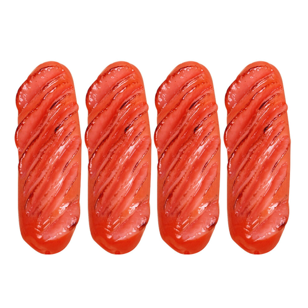 4Pcs Artificial Hot Dog Sausage Food Model For Kitchen Party Decor 3191123535702