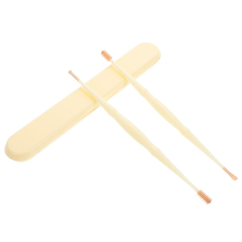 1 Set Dual-Head Spiral Ear Wax Removal Tool with Massage Function