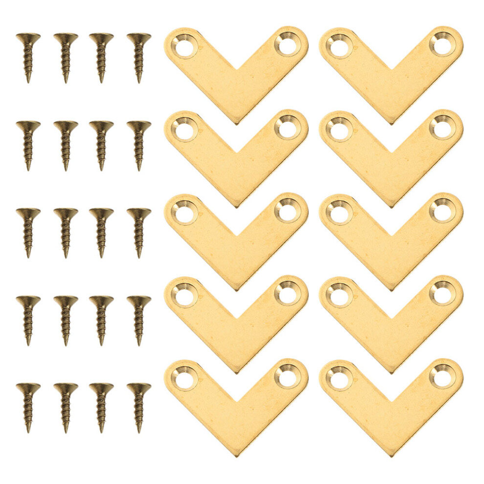 10pcs Copper L-Shape Corner Brackets 90 Degree-image-OPC-PKCP977-NEW