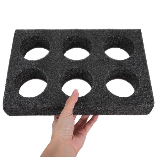 2pcs 6-Cup Foam Drink Carrier Tray for Takeout Coffee Camping 2