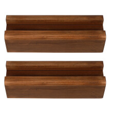 Farmhouse Wooden Floor Mirror Stand Anti-Skid Holder Rack
