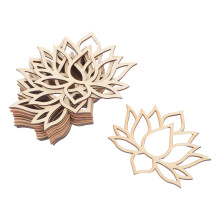 90pcs Wooden Lotus Dream Catcher Rings for DIY Home Decor