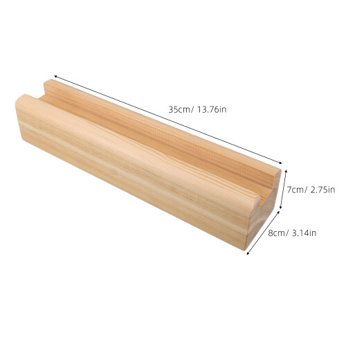 Wooden Mirror Stand Base Bracket for Freestanding Frames 2