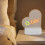 LED Heart Acrylic Message Board with Stand 6