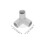 8pcs 3-Way Elbow Fitting Connectors 0.866" ID with Suction Cup 3