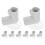 8pcs 3-Way Elbow Fitting Connectors 0.866" ID with Suction Cup 1