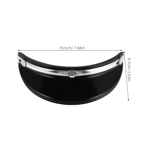 Retro Motorcycle Visor with 3 Button Buckles Sun Shade 2