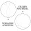 2pcs Canopy Net Round Hoop Crib Netting Mounting Rings 10