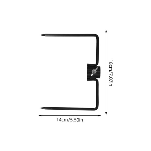 2pcs Heavy Duty Iron Ground Pole Stabilizer for Flagpole Umbrella 2