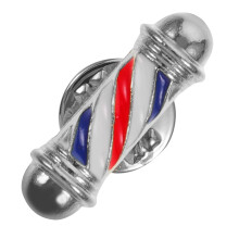 Vintage Barber Shop Alloy Lapel Pin for Men and Women Fashion Badge