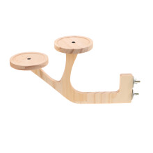 Wooden Bird Perch Stand for Parrot Conure Chinchilla Cage