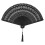 Bamboo Folding Fan for Women Men Square Decor 9