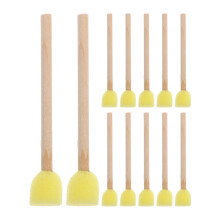 30pc Round Sponge Paint Brushes with Wooden Handle for Kids