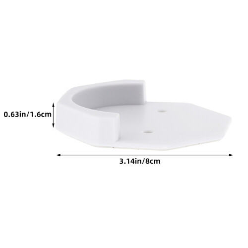 4pcs Curtain Rod Holders Wall Mount Brackets with Screws 2
