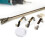 4pcs Curtain Rod Holders Wall Mount Brackets with Screws 5