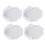 4pcs Curtain Rod Holders Wall Mount Brackets with Screws 11
