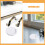 4pcs Curtain Rod Holders Wall Mount Brackets with Screws 9