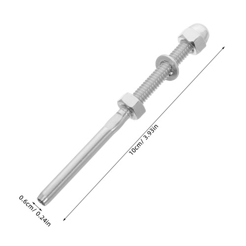 8pcs Stainless Steel 1/8" Cable Railing Tensioner Kit 2
