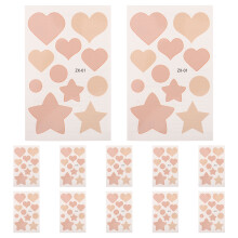 12Stk Professionelle Narbenabdeckungs-Patches Beige