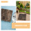 5pcs Reptile Terrarium Cork Bark Background Log Decor 8