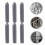 100pcs Universal Dishwasher Prong Tip Repair Covers Plastic Guards 11