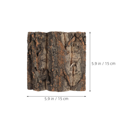 5pcs Reptile Terrarium Cork Bark Background Log Decor 2