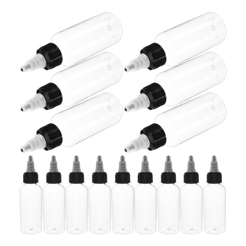 15pcs 60ml Plastic Squeeze Bottles with