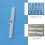 15pcs Double Hole Plastic Blind Slats Vertical Parts 8