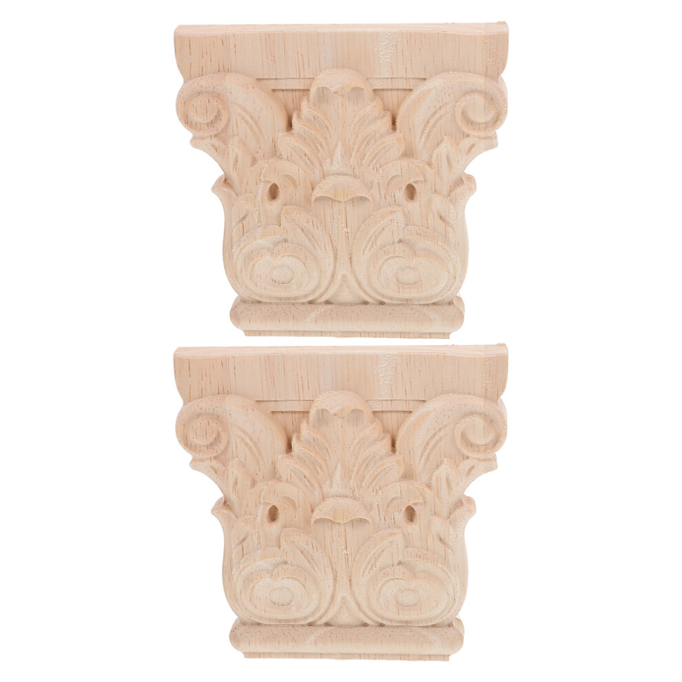 Photos - Other for Repair 2pcs Wood Corbels European Style Wall Brackets for Villa Club Decor