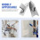 2pcs Drywall Corner Trowel for Plastering Mudding Scraping 10
