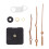 1 Set DIY Silent Clock Movement with Walnut Wood Hands 11