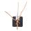 1 Set DIY Silent Clock Movement with Walnut Wood Hands 1
