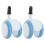 2pcs Replacement Baby Cart Walker Wheels Universal Fit Plastic Rubber 1