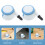 2pcs Replacement Baby Cart Walker Wheels Universal Fit Plastic Rubber 8