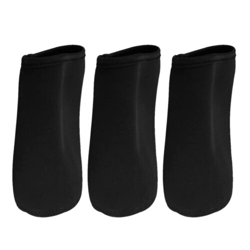 Protective Jar Cover Set Black Fabric 3pcs