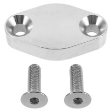 1Set Silver Aluminum Valve Blanking Plate Cooler Block Kit for Car