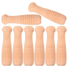 8pcs Universal Wooden Spatula Handle Replacement for Cookware Tools