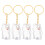 4pcs Pet Keepsake Box Keychain Transparent Dog Model Pendant 11