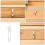 12pcs Vertical Blind Stem Replacement White for Window Carrier 7