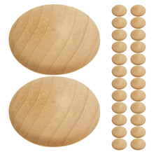 50pcs Wooden Screw Hole Plugs Round Button Stoppers for Woodworking