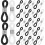 100pcs Silicone Eyeglass Chain Ends Grips for Eyewear 1